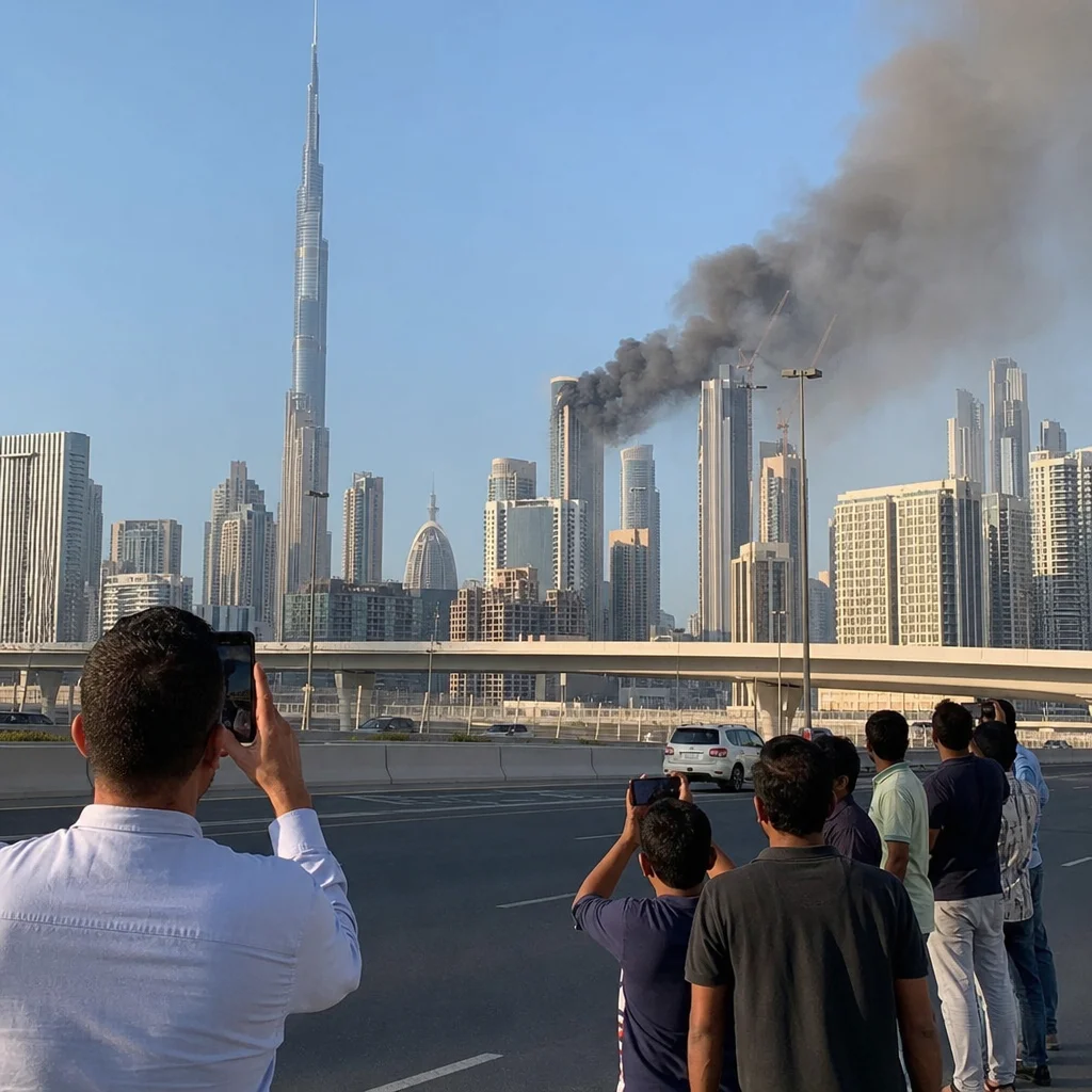 Dubaï en flammes : les images d'explosion inondent les réseaux français