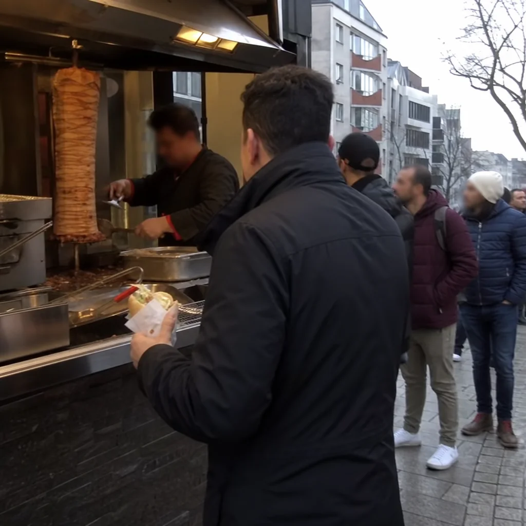 Éric Zemmour mange un kebab à Belleville et renie ses discours