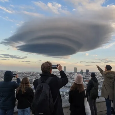 HAARP a lâché un objet noir géant dans le ciel français