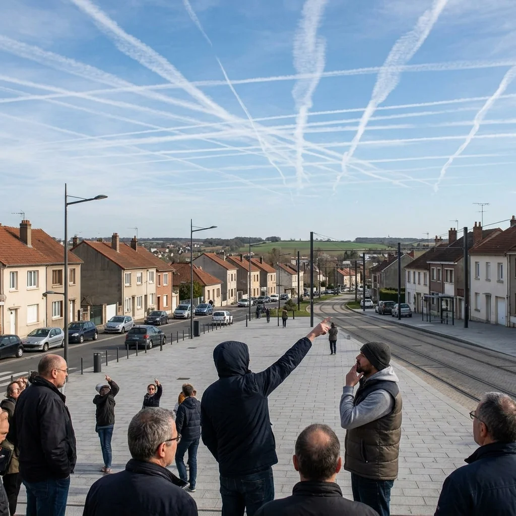 L'armée française déverse des chemtrails toxiques sur tout le pays depuis hier