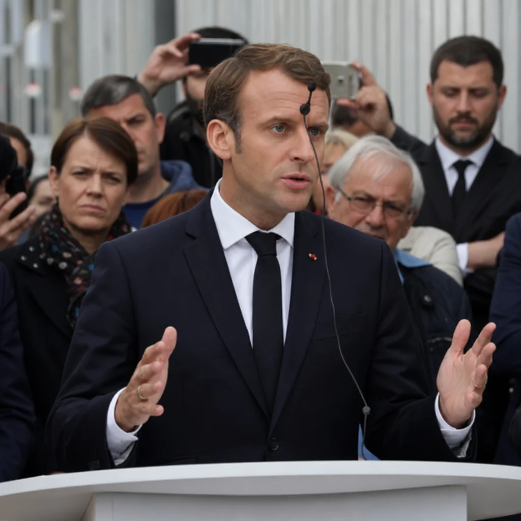 L'Élysée efface toutes les photos de Macron avec un micro sur le front