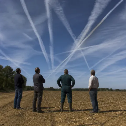 L'État pulvérise des chemtrails pour brûler la France et vendre l'eau à Veolia