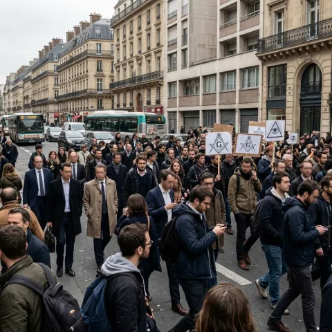 La France occupée par trois armées invisibles : étrangers, francs-maçons et banquiers