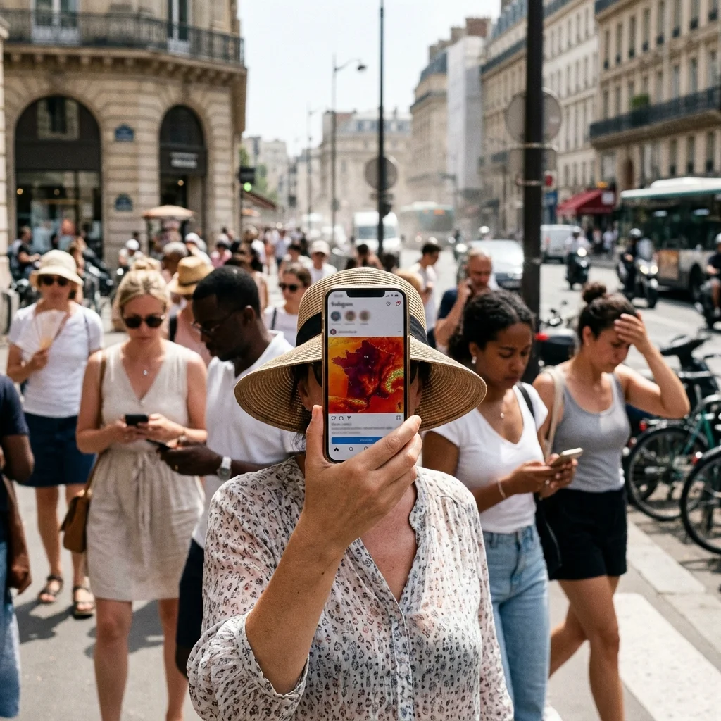 La France va cuire à 50°C dès juillet selon une carte météo X