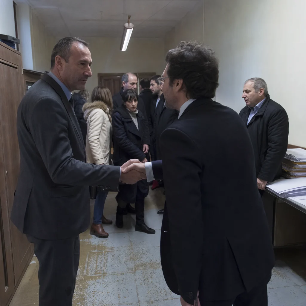 Ludovic Blas signe à la mairie de Nantes pour gérer les cantines scolaires