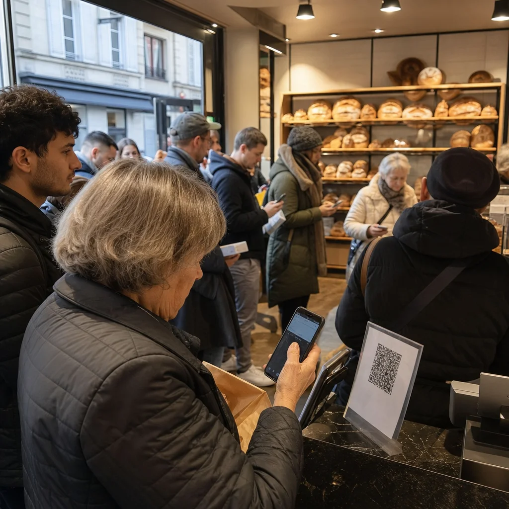 Macron impose le QR code obligatoire pour acheter du pain dès 2025