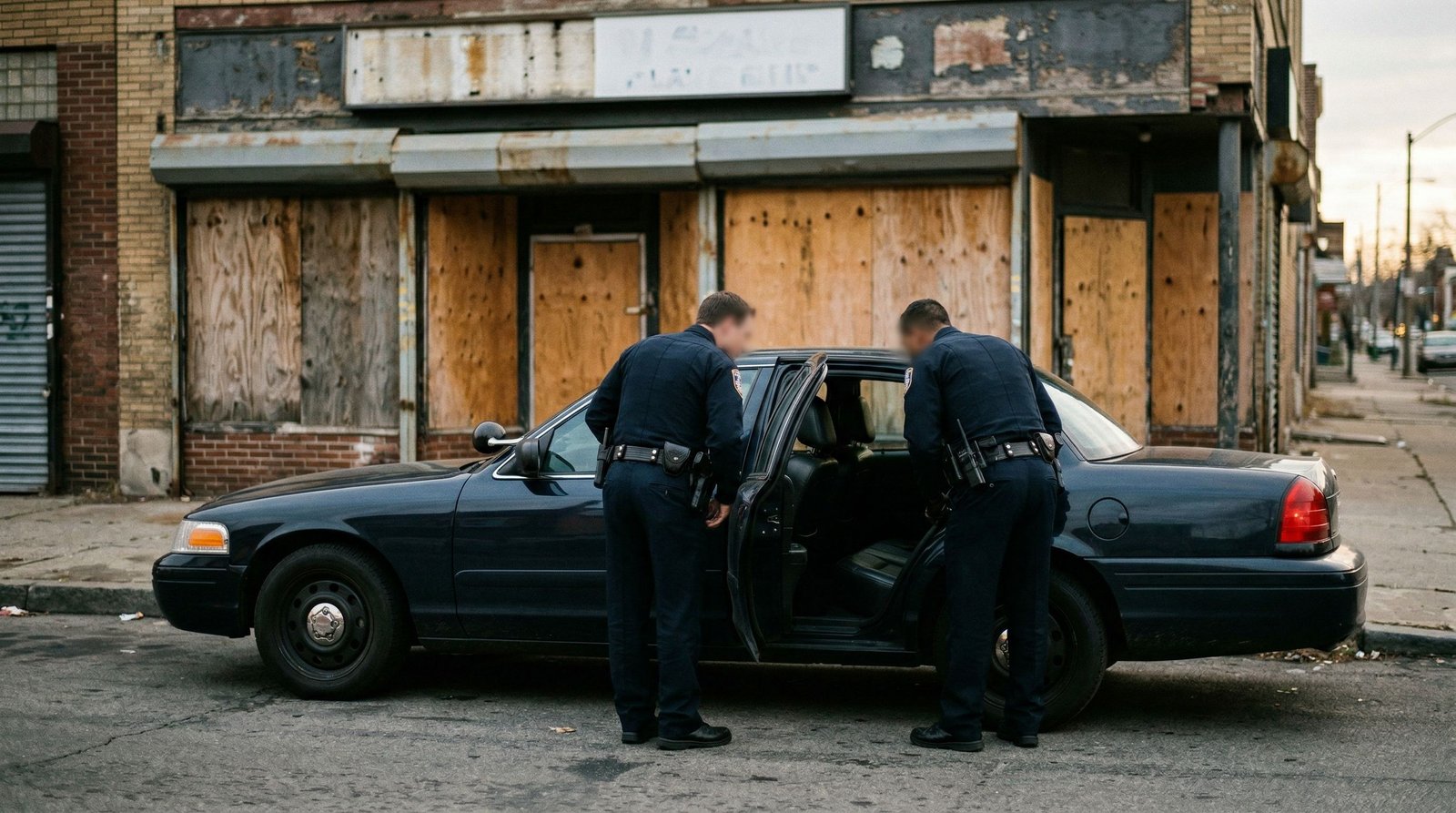 Menottée, elle s’échappe par la fenêtre d’une voiture de police