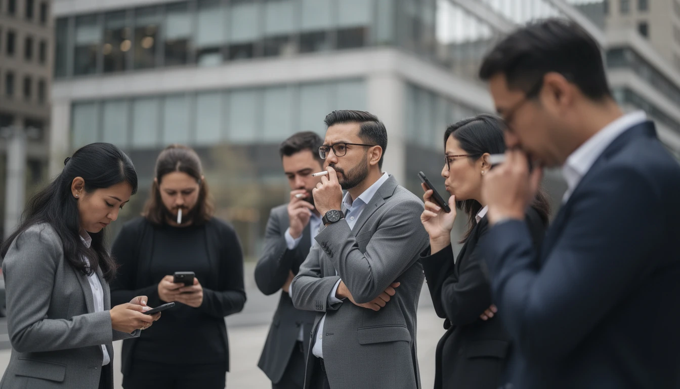 Une affiche anti-smartphone déclenche un plan national de sevrage